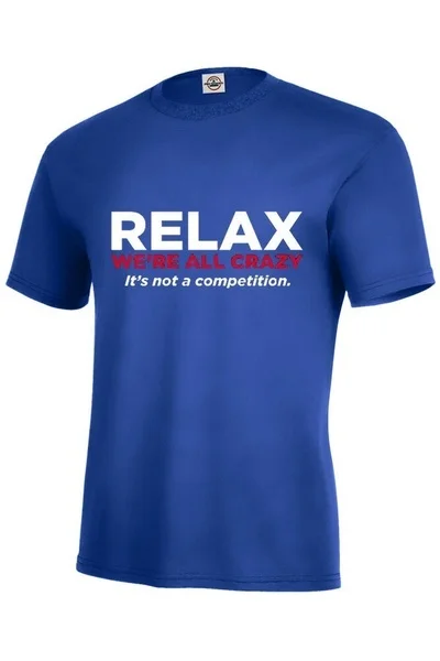 RELAX WE'RE ALL CRAZY T-SHIRT FUNNY HUMOR GIFT COLORS S-4xl ,KIDS S6-8-XL18-20 
RELAX WE'RE ALL CRAZY T-SHIRT FUNNY HUMOR GIFT COLORS S-4xl ,KIDS S6-8-XL18-20