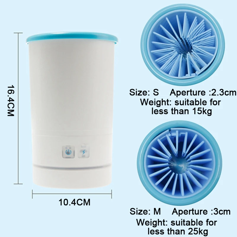 Automatic Electric Foot Washing Cup for Pets USB Rechargeable Silicone Massage Rotating Foot Washing Cup for Dogs
Automatic Electric Foot Washing Cup for Pets USB Rechargeable Silicone Massage Rotating Foot Washing Cup for Dogs
