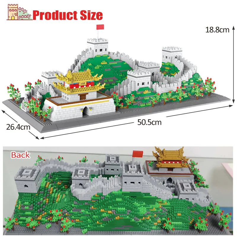 Creator City Famous Architecture Diamond Great Wall Building Blocks high-tech 3D Model Education Brick Toys For Children Gifts
Creator City Famous Architecture Diamond Great Wall Building Blocks high-tech 3D Model Education Brick Toys For Children Gifts