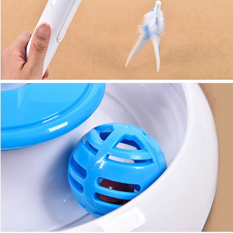 Electric Pet Cat Toy Training Amusement Plate Kitten Tower Tracks Disc Cat Intelligence Amusement Triple Disc tumblers
Electric Pet Cat Toy Training Amusement Plate Kitten Tower Tracks Disc Cat Intelligence Amusement Triple Disc tumblers