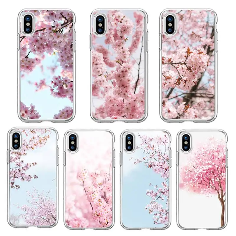 Cherry blossoms pink flowers Phone Case Transparent soft For iphone 12 11 13 7 8 6 s plus x xs xr pro max mini
Cherry blossoms pink flowers Phone Case Transparent soft For iphone 12 11 13 7 8 6 s plus x xs xr pro max mini