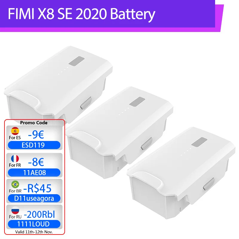 Оригинальный FIMI X8 SE 2020 Интеллектуальный аккумулятор 11 4 в 4500 мА/ч