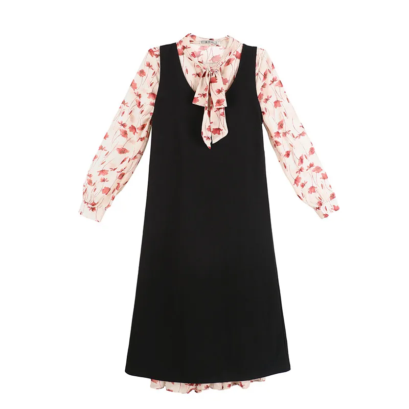 Casual Spring 2020 New Chiffon Ruffle Bow tie Chiffon Dress Long Sleeve waist floral Print maxi Dresses for Women Dress 688F
Casual Spring 2020 New Chiffon Ruffle Bow tie Chiffon Dress Long Sleeve waist floral Print maxi Dresses for Women Dress 688F