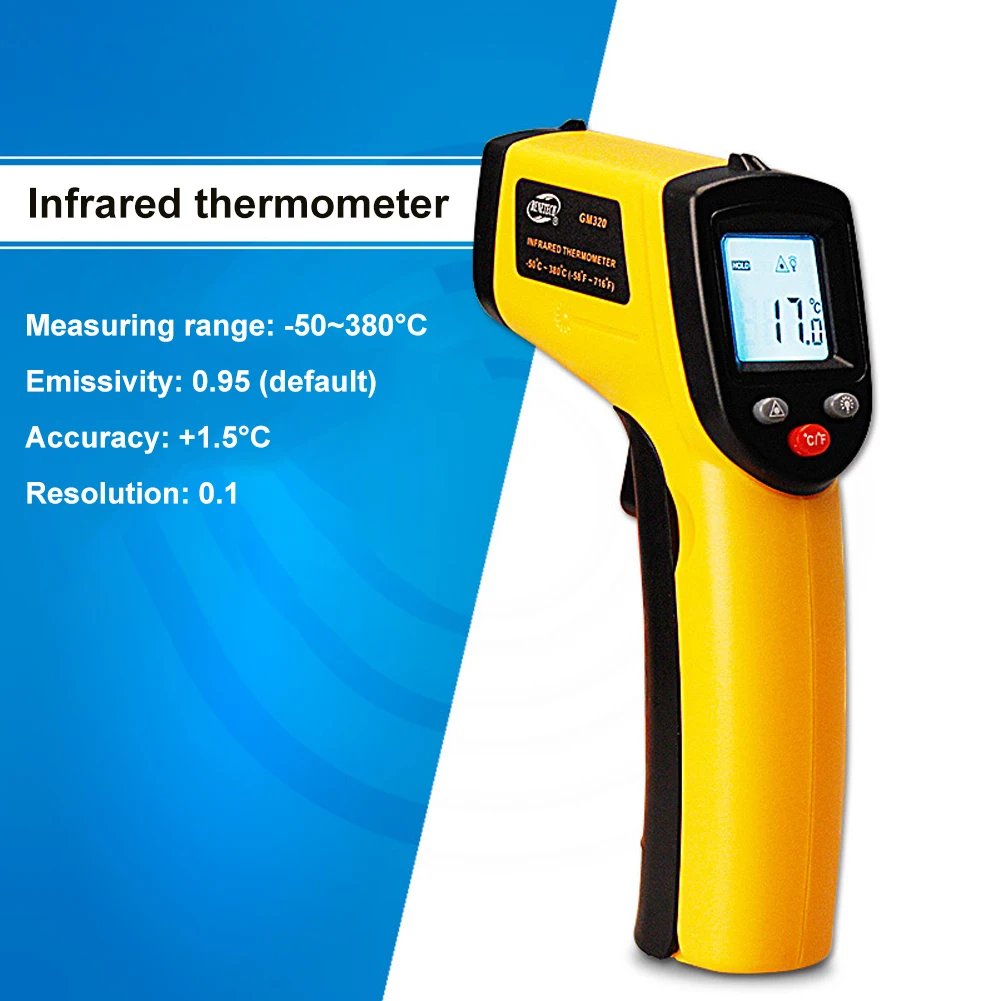 Infrared Thermometer Non-contact Thermometer Camera Infrared Laser Temperature Probe No Touch Digital Laser Temperature Gun
Infrared Thermometer Non-contact Thermometer Camera Infrared Laser Temperature Probe No Touch Digital Laser Temperature Gun