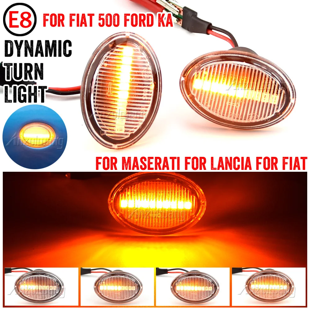1Pair LED Dynamic Side Marker Turn Signal Light Sequential Lamp For Fiat 500 Ford KA Lancia Lybra Ypsilon Alfa 4C For Maserati
1Pair LED Dynamic Side Marker Turn Signal Light Sequential Lamp For Fiat 500 Ford KA Lancia Lybra Ypsilon Alfa 4C For Maserati