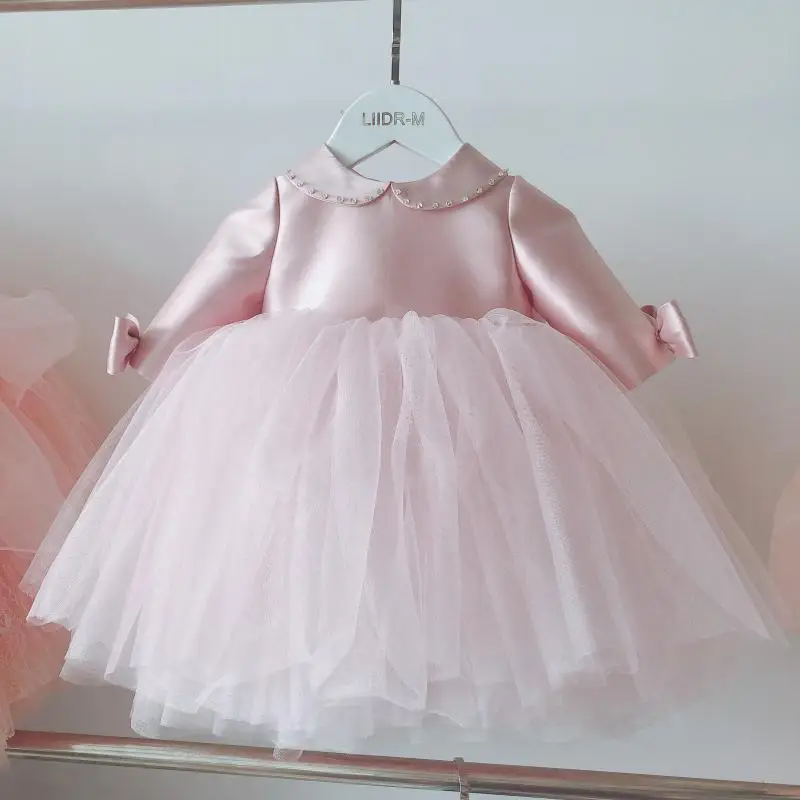 2022 Summer 1st Birthday Party Dress For Baby Girl Pink Princess Gown Infant Beading Tulle Dresses Girls Boutique Clothing
2022 Summer 1st Birthday Party Dress For Baby Girl Pink Princess Gown Infant Beading Tulle Dresses Girls Boutique Clothing