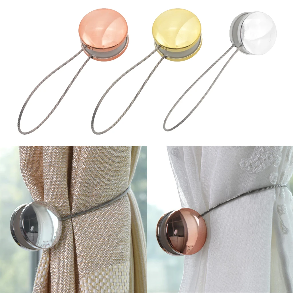 12inch Magnetic Curtain Tiebacks Bluckles Bedroom Drape Holdbacks Straps