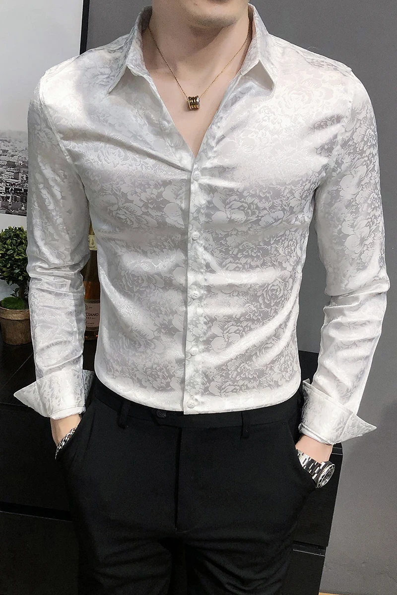 2021 British Style Digital Print Business Gentlemen Shirt Men Long Sleeve Formal Wear Casual Prom Tuxedo Dress Mens Clothing
2021 British Style Digital Print Business Gentlemen Shirt Men Long Sleeve Formal Wear Casual Prom Tuxedo Dress Mens Clothing
