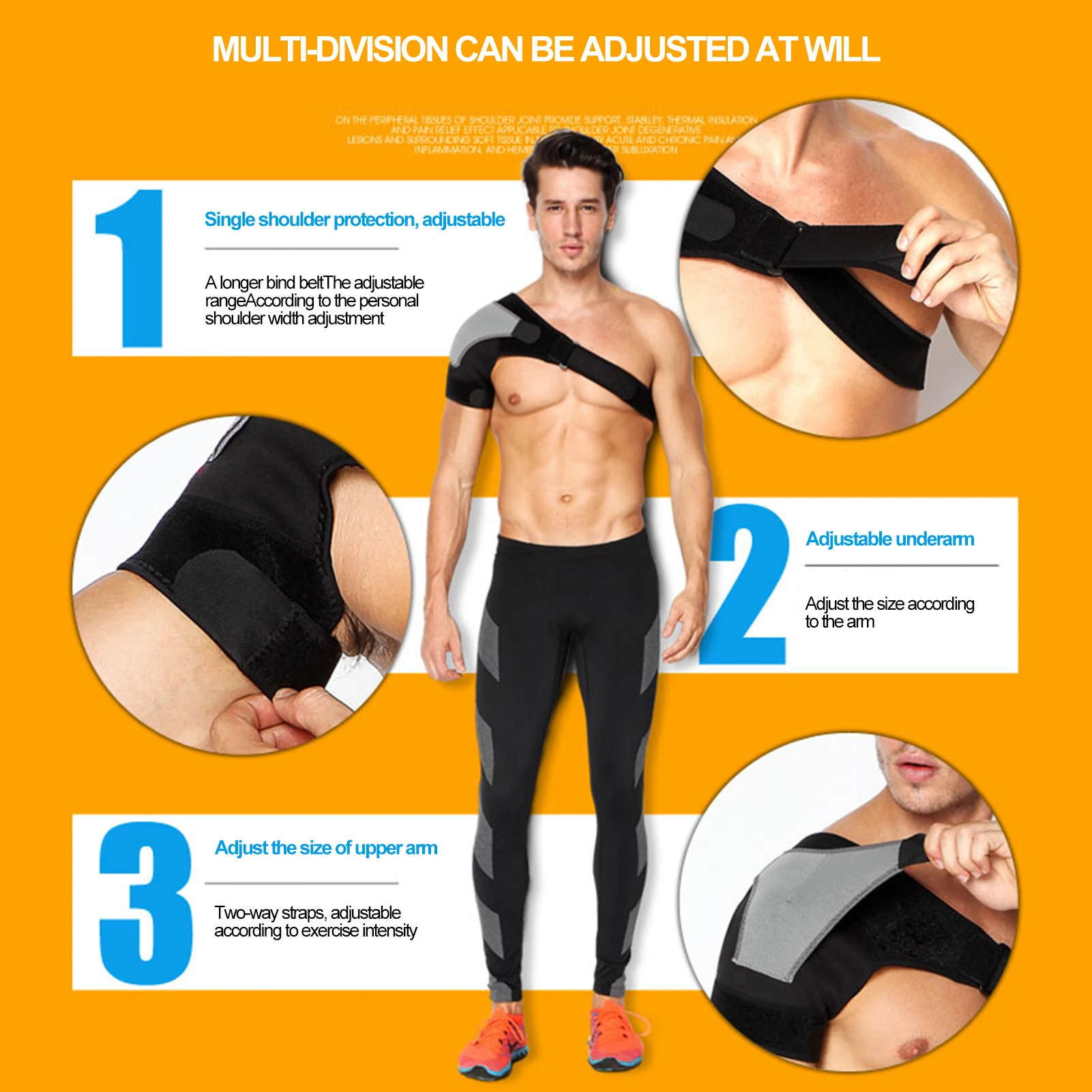 Adjustable Breathable Gym Sports Training Single Shoulder Strap Brace Back Support Guard Wrap Belt Band Pads Bandage Protector
Adjustable Breathable Gym Sports Training Single Shoulder Strap Brace Back Support Guard Wrap Belt Band Pads Bandage Protector