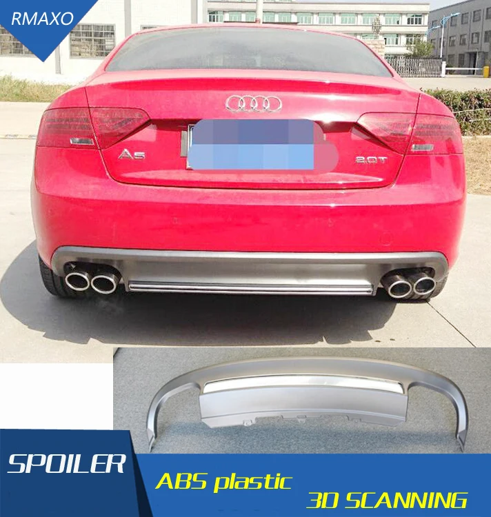 Задний спойлер для Audi A5 S5 2009 2015 задний RS5 ABS диффузор переднего бампера|Спойлеры и