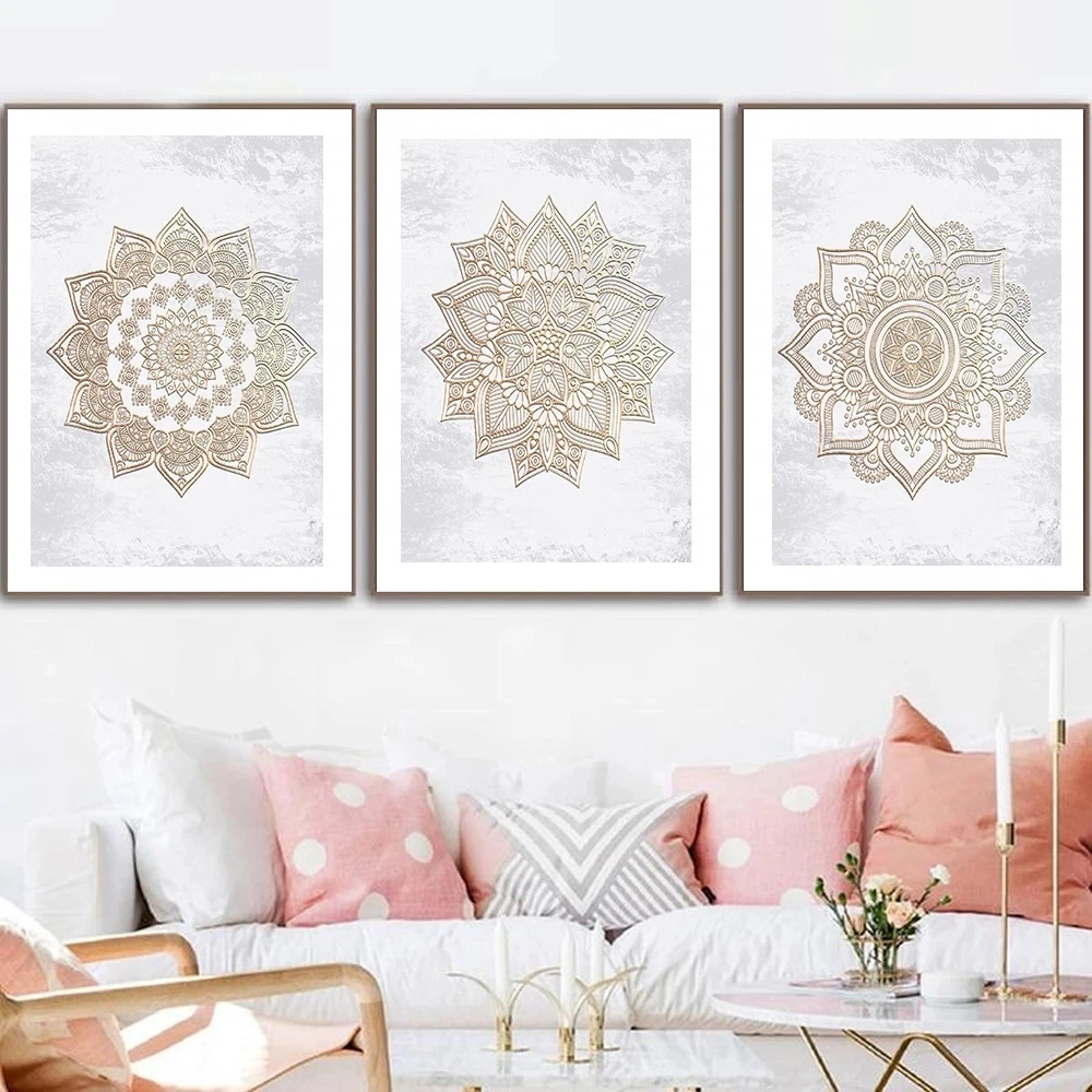 Golden Mandala Wall Art Canvas Painting Yoga Print Poster Flower Home Decoration Modern Boho Golden Mandala Gifts Shool Decor
Golden Mandala Wall Art Canvas Painting Yoga Print Poster Flower Home Decoration Modern Boho Golden Mandala Gifts Shool Decor