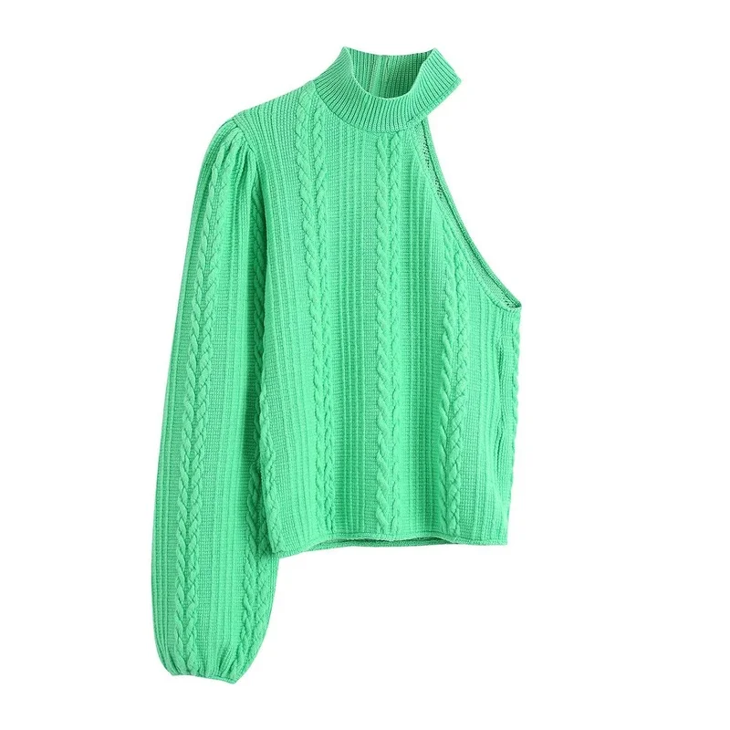 Новинка Осень 2021 женский европейский и американский вязаный свитер с полувысоким воротником и асимметричным рукавом короткий свитер для ж...
Новинка Осень 2021 женский европейский и американский вязаный свитер с полувысоким воротником и асимметричным рукавом короткий свитер для ж...