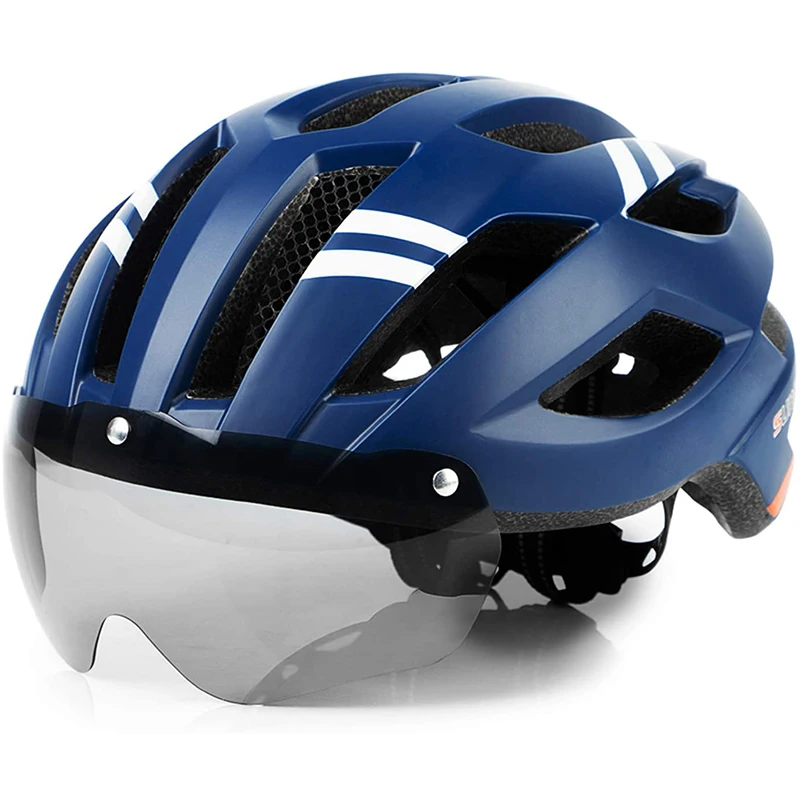 Bike Helmet Mountain Bicycle Helmets with Safety LED Back Light Detachable Magnetic Goggles Road Cycling Helmets Adjustable Adul
Bike Helmet Mountain Bicycle Helmets with Safety LED Back Light Detachable Magnetic Goggles Road Cycling Helmets Adjustable Adul