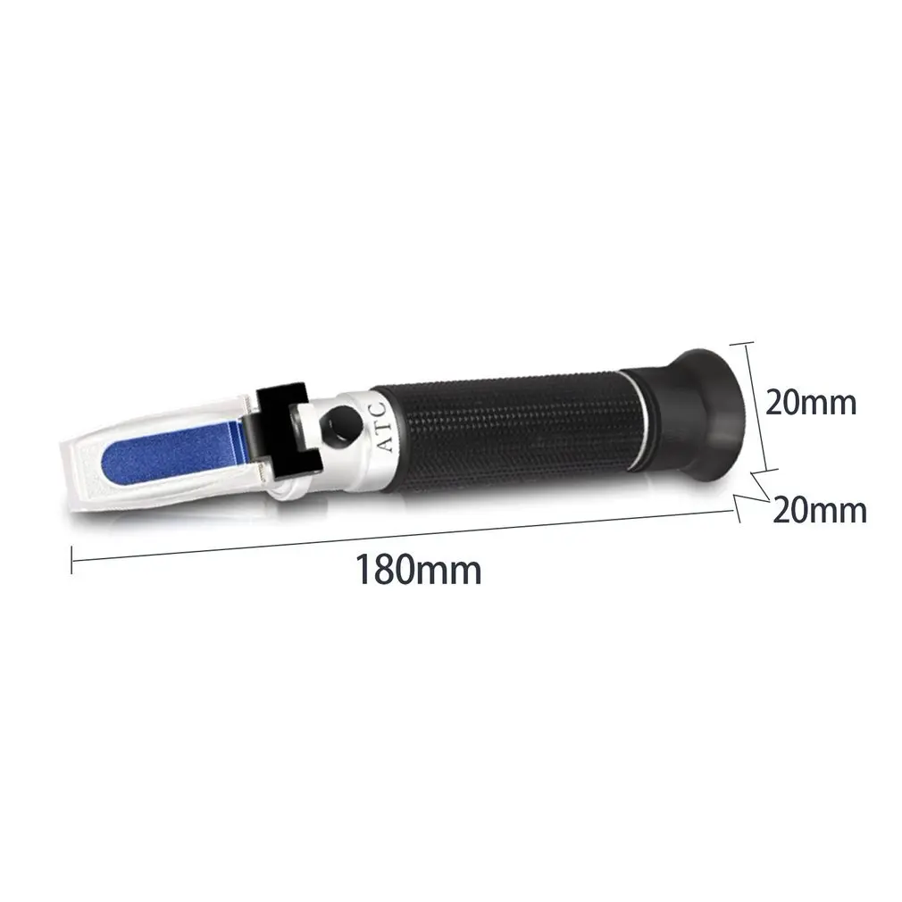 Handheld Sugar Solution Brix Refractometer Honey Beer Fruit Refractometer Fluid Sweetness Saccharimeter Concentration Meter Test
Handheld Sugar Solution Brix Refractometer Honey Beer Fruit Refractometer Fluid Sweetness Saccharimeter Concentration Meter Test