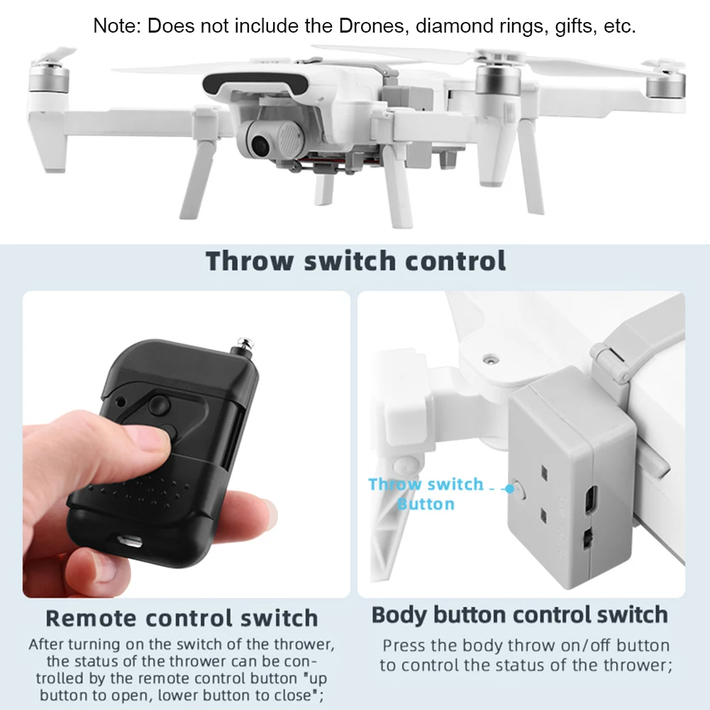 Air Dropping Lightweight Proposal Wedding Drone Thrower Easy Install Landing Gear Remote Control Dispenser For FIMI X8SE 2020
Air Dropping Lightweight Proposal Wedding Drone Thrower Easy Install Landing Gear Remote Control Dispenser For FIMI X8SE 2020