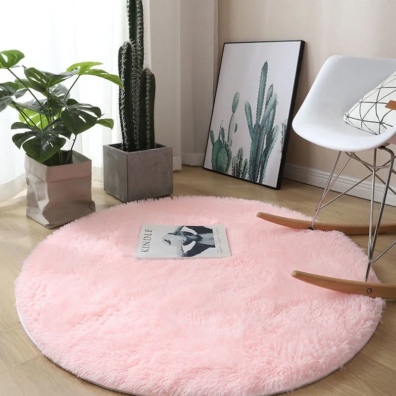Pink Fluffy Round Rugs Home Décor Thick Carpet For Living Room Plush Rug Pink Carpet Bedroom Shaggy Rug For Baby Girl Room Decor
Pink Fluffy Round Rugs Home Décor Thick Carpet For Living Room Plush Rug Pink Carpet Bedroom Shaggy Rug For Baby Girl Room Decor