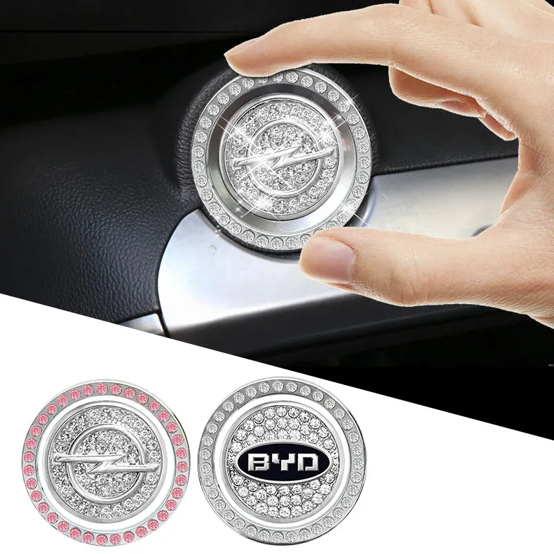 

1pcs Car One-click Start Button Decoration Sticker For Chery Fulwin QQ Tiggo 3 5 Fora T11 A1 A3 A5 Amulet M11 Eastar Elara Goods