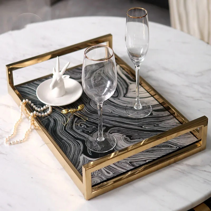 Modern Black White Line Texture Wood Paint Process Tray Rectangular Gold Storage Tray Home Room Decoration Ornament
Modern Black White Line Texture Wood Paint Process Tray Rectangular Gold Storage Tray Home Room Decoration Ornament