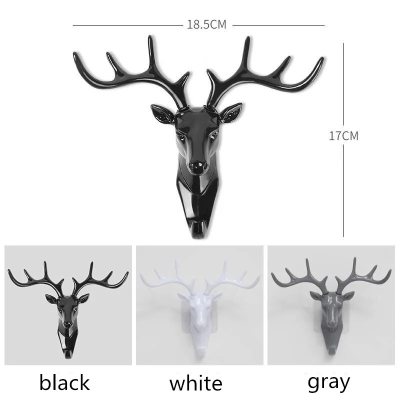 Antler Hook Wall Hanging Clothing Hanger Coat Hooks Fitting Entrance Wall-mounted Porch Decoration Key Holder 3D Rack Free Punch
Antler Hook Wall Hanging Clothing Hanger Coat Hooks Fitting Entrance Wall-mounted Porch Decoration Key Holder 3D Rack Free Punch