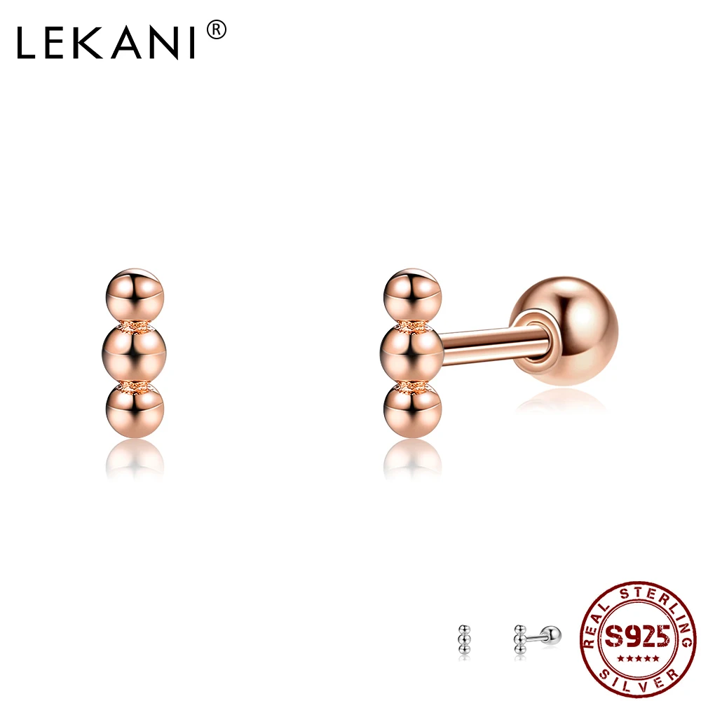 LEKANI Minimalist Small Earrings For Women 925 Sterling Silver Trendy Anti Allergy Jewelry Beaded Hammer Shape Stud Earring
LEKANI Minimalist Small Earrings For Women 925 Sterling Silver Trendy Anti Allergy Jewelry Beaded Hammer Shape Stud Earring