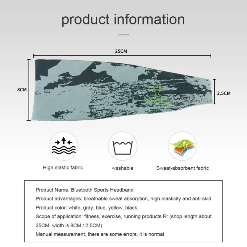 Washable Sleep/Sport Headband Headset Wireless Bluetooth 5.0 Headwear Headphone Running Earphone Sleeping Headband with Mic
Washable Sleep/Sport Headband Headset Wireless Bluetooth 5.0 Headwear Headphone Running Earphone Sleeping Headband with Mic