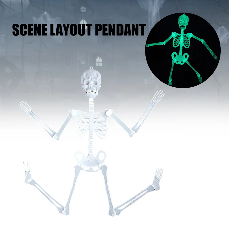 Luminous Skeleton Ornament Flexible Halloween Party Props Decoration for Home Garden Haunted House
Luminous Skeleton Ornament Flexible Halloween Party Props Decoration for Home Garden Haunted House