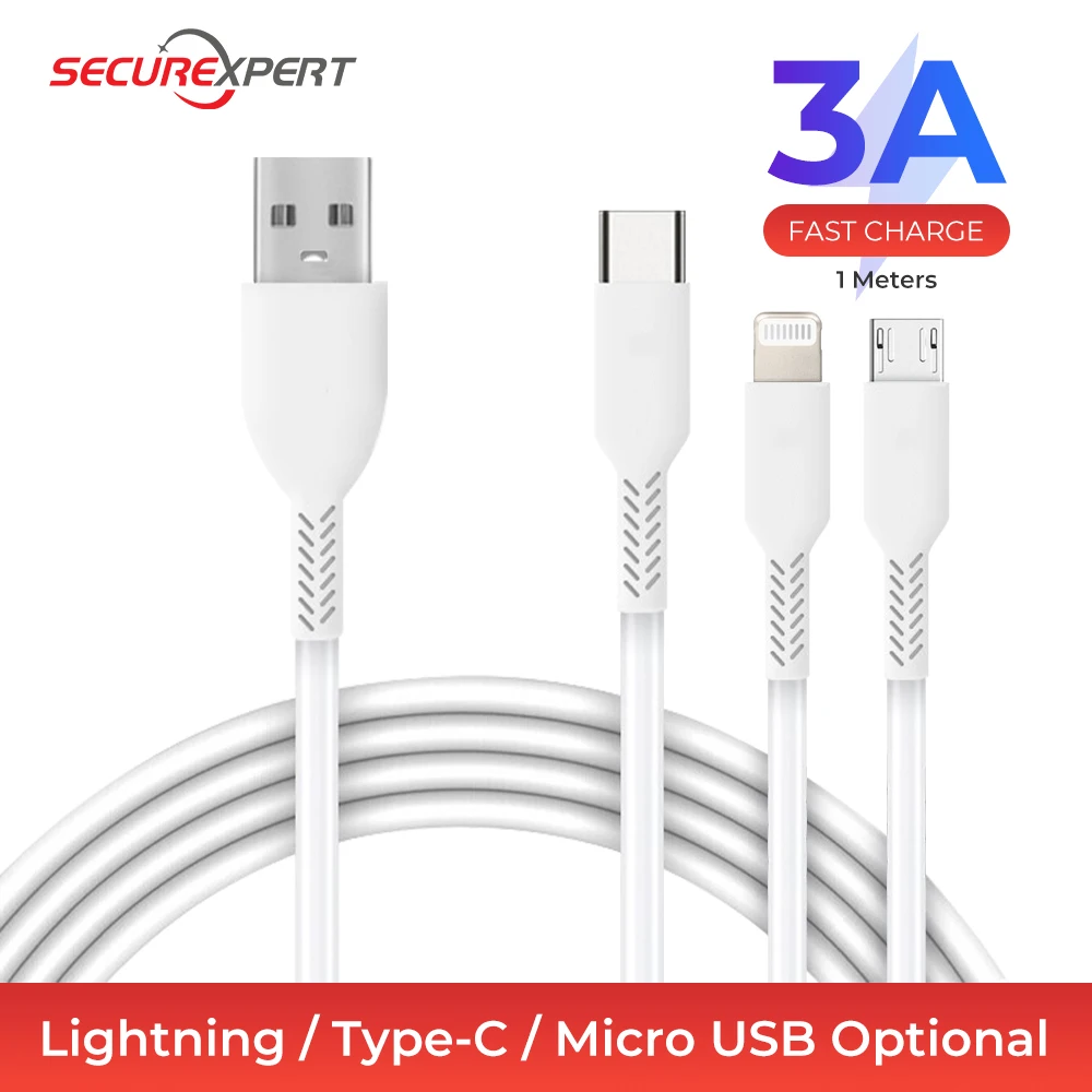3A1M iPhone (iphoneXS X XR 8 7 6 6S 55S Plus)/type C/Micro USB зарядный кабель для быстрой зарядки и передачи данных
3A1M iPhone (iphoneXS X XR 8 7 6 6S 55S Plus)/type C/Micro USB зарядный кабель для быстрой зарядки и передачи данных