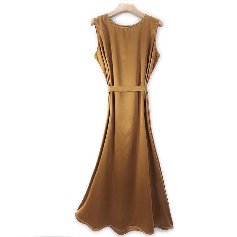 SHUCHAN Tank Dresses for Women High Street Sashes Mid-Calf Poplin Sleeveless Summer Dress Clothing for Women
SHUCHAN Tank Dresses for Women High Street Sashes Mid-Calf Poplin Sleeveless Summer Dress Clothing for Women