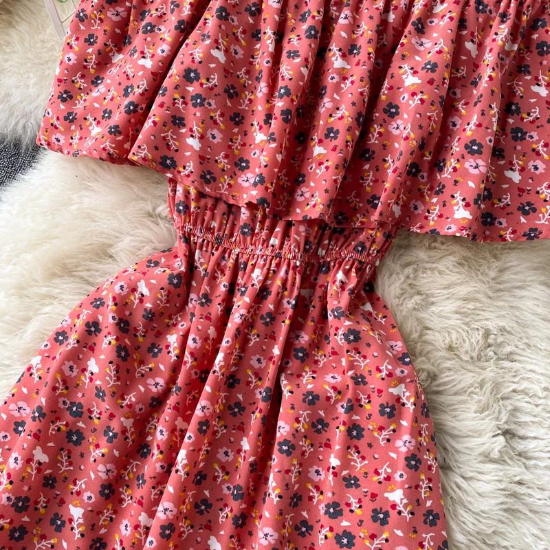 ZQLZ Summer Dress Women Slash Neck Floral Print High Waist Short Sleeve Elegant Dresses Seaside Slim Fit Ladies Midi Vestidos
ZQLZ Summer Dress Women Slash Neck Floral Print High Waist Short Sleeve Elegant Dresses Seaside Slim Fit Ladies Midi Vestidos