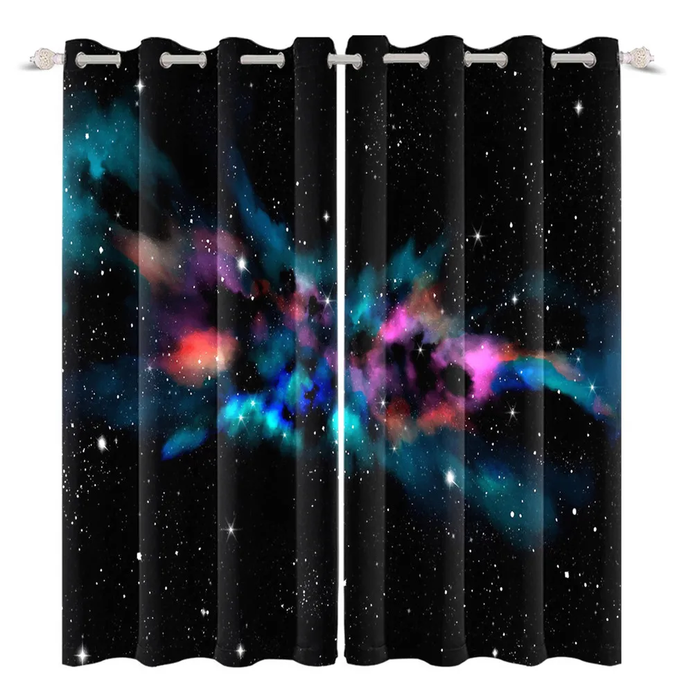 Brand New 3D Printing Starry Sky Luminous Universe Pattern Living Room Decorative Curtains Children's Bedroom Blackout Curtains
Brand New 3D Printing Starry Sky Luminous Universe Pattern Living Room Decorative Curtains Children's Bedroom Blackout Curtains