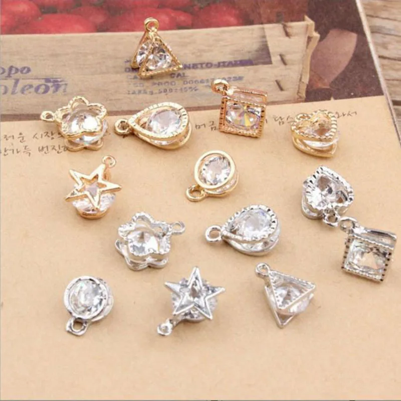 7 Pieces/Bag DIY Pentagram Star Heart Water Drop Cubic Triangle Shaped Pendants Charms for Bracelet Necklace Jewelry Making
7 Pieces/Bag DIY Pentagram Star Heart Water Drop Cubic Triangle Shaped Pendants Charms for Bracelet Necklace Jewelry Making