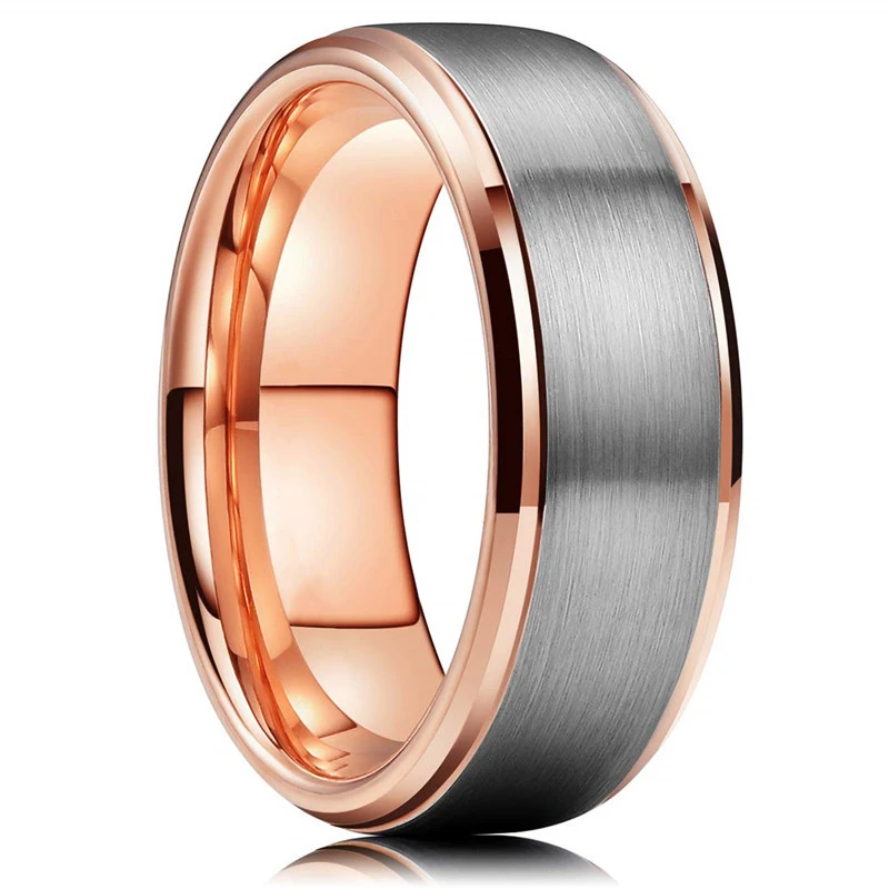 Fashion 8mm Rose Gold Color Stainless Steel Men Ring Silver Color Brushed Fashion Men's Wedding Band Jewelry Accessories Gifts
Fashion 8mm Rose Gold Color Stainless Steel Men Ring Silver Color Brushed Fashion Men's Wedding Band Jewelry Accessories Gifts