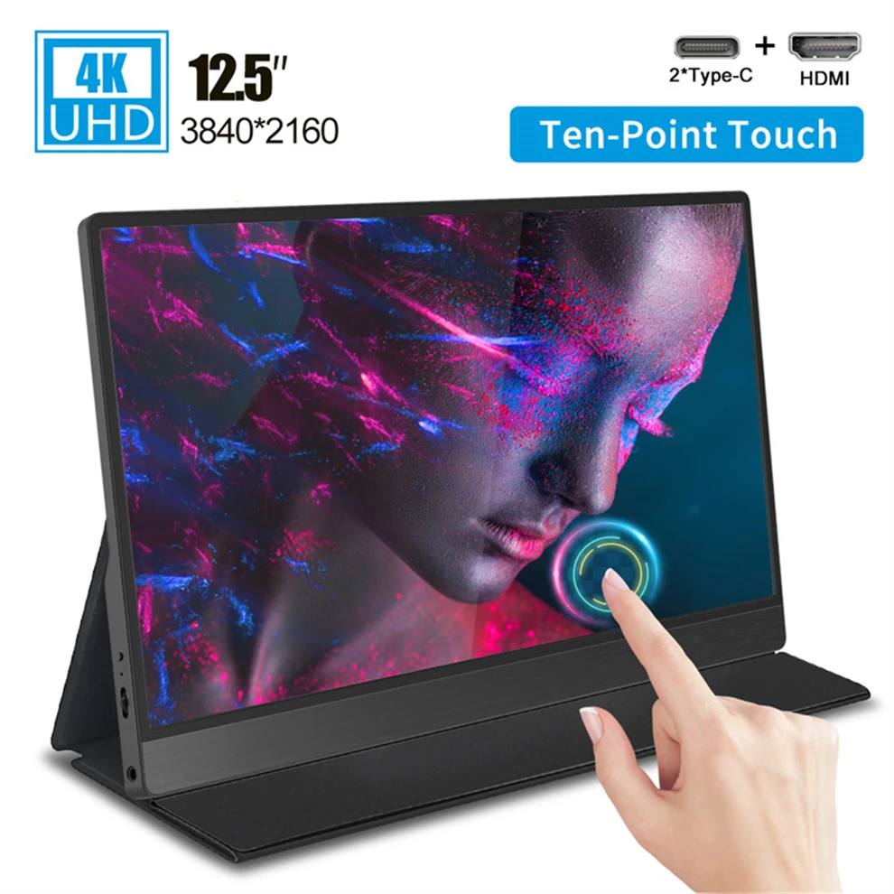 Type C Touch Portable Monitor 4K Gaming Screen For Xbox Series PS4 PS5 12.5 HDR IPS Touchscreen Display Phone Laptop PC Computer
Type C Touch Portable Monitor 4K Gaming Screen For Xbox Series PS4 PS5 12.5 HDR IPS Touchscreen Display Phone Laptop PC Computer