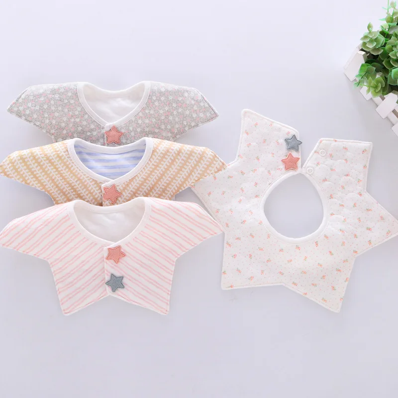 0-3YearsOld New Baby Soft CottonStar Bib Bib Three-layer Warm And Waterproof Saliva Pocket cCaliva Towel All Seasons
0-3YearsOld New Baby Soft CottonStar Bib Bib Three-layer Warm And Waterproof Saliva Pocket cCaliva Towel All Seasons