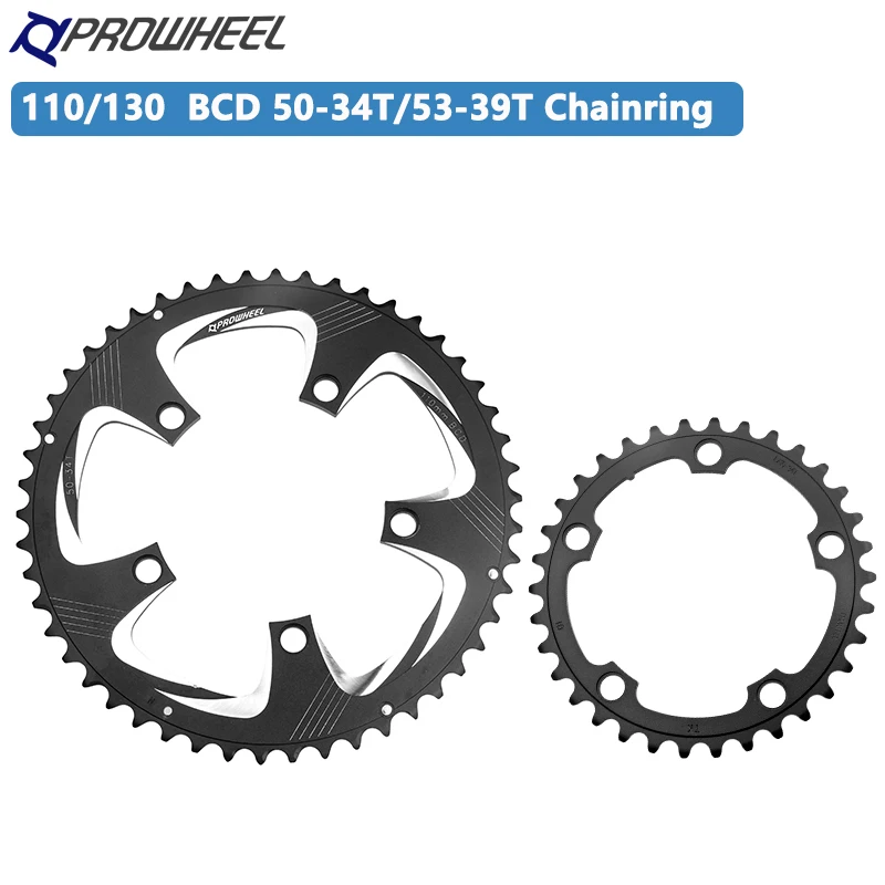 Двойная Звездочка PROWHEEL 50-34T 53-39T, 9/10/11 скоростей, стальная звездочка/AL7075 шоссейный велосипед с ЧПУ, двухскоростное цепное колесо 110BCD 130BCD
Двойная Звездочка PROWHEEL 50-34T 53-39T, 9/10/11 скоростей, стальная звездочка/AL7075 шоссейный велосипед с ЧПУ, двухскоростное цепное колесо 110BCD 130BCD