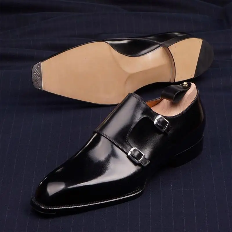 2021 New Men's Shoes Fashion Casual High-end Black PU Classic Classic Double Buckle Comfortable Gentleman Monk Shoes HL430
2021 New Men's Shoes Fashion Casual High-end Black PU Classic Classic Double Buckle Comfortable Gentleman Monk Shoes HL430