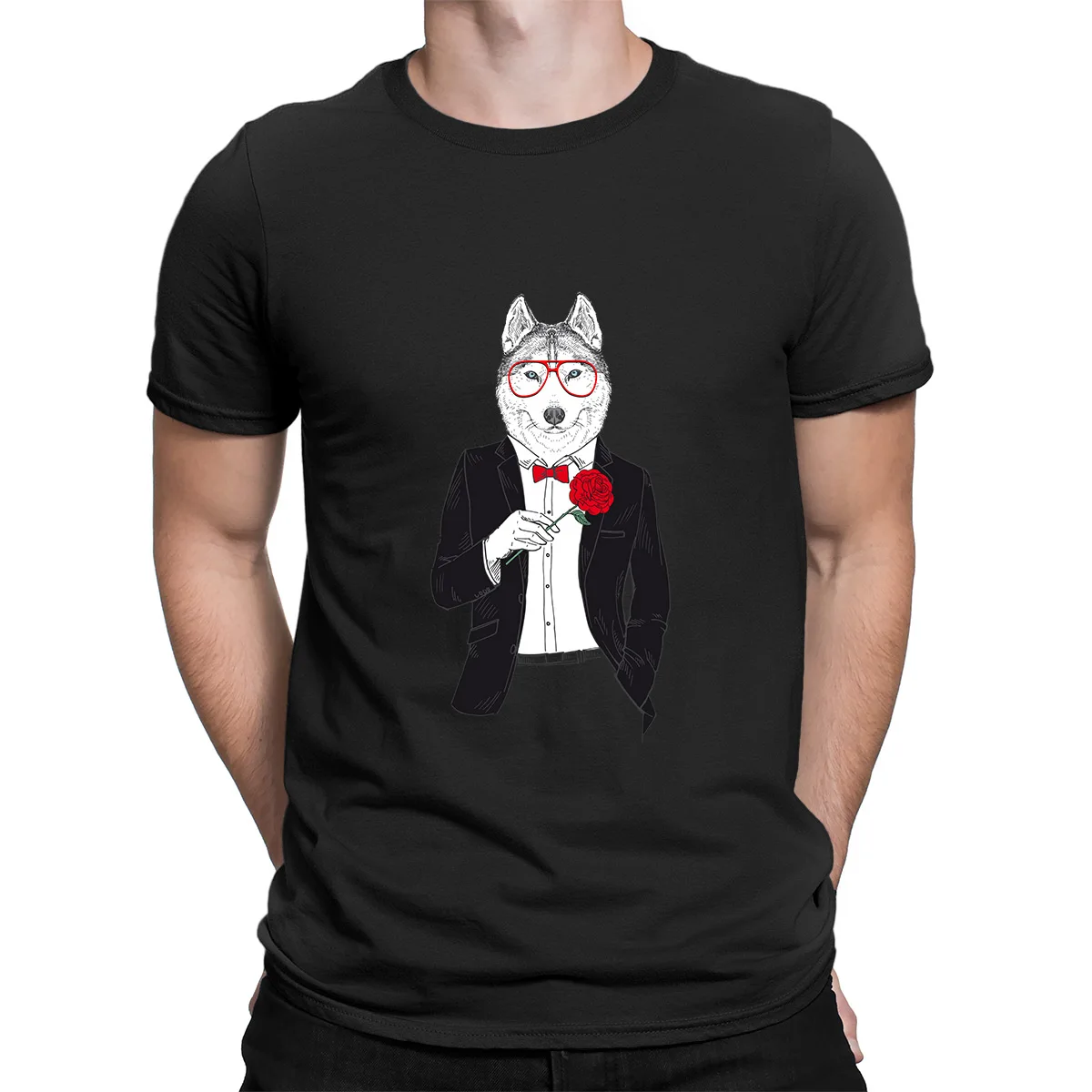 2021 Summer Cotton T Shirt Wolf Flower print t shirt men casual short sleeve o neck tee tops 90s Streetwear Casual Oversize Top
2021 Summer Cotton T Shirt Wolf Flower print t shirt men casual short sleeve o neck tee tops 90s Streetwear Casual Oversize Top