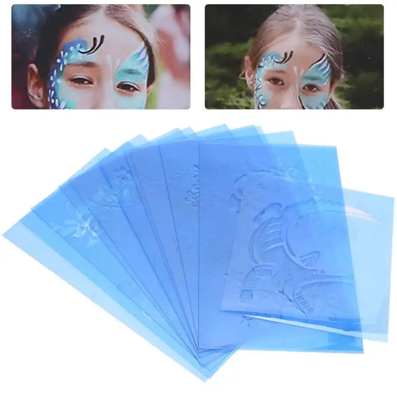 9/10/12pcs PET Face Painting Template Reusable Face Paint Stencils for Halloween Christmas Party Body Makeup Mold Design Tools
9/10/12pcs PET Face Painting Template Reusable Face Paint Stencils for Halloween Christmas Party Body Makeup Mold Design Tools