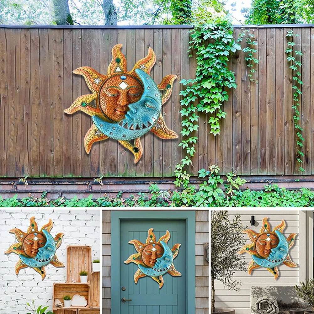 Sun and Moon Art Decoration Crafts Wall Hanging Ornament Metal Crafts Craetive Gifts for Home Garden Courtyard Home Decor
Sun and Moon Art Decoration Crafts Wall Hanging Ornament Metal Crafts Craetive Gifts for Home Garden Courtyard Home Decor