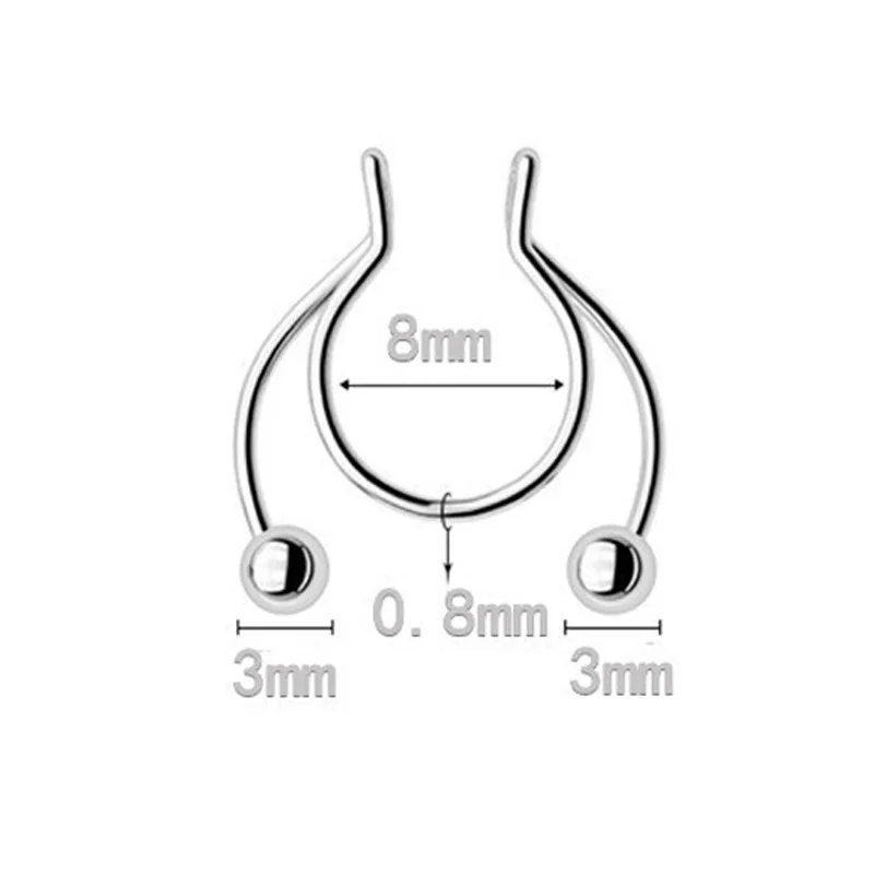 1PC Antler Shape Fake Nose Ring Clip Stainless Steel Nasal Septum Piercing Jewelry Sexy Body Jewelry for Girl Men Non-Pierced
1PC Antler Shape Fake Nose Ring Clip Stainless Steel Nasal Septum Piercing Jewelry Sexy Body Jewelry for Girl Men Non-Pierced