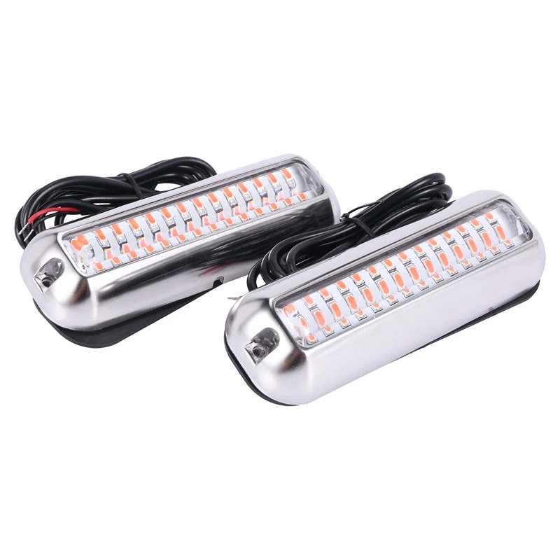 2 PCS Universal 42 LED Underwater Transom Pontoon Drain Boat Transom Fishing Light - Red
2 PCS Universal 42 LED Underwater Transom Pontoon Drain Boat Transom Fishing Light - Red