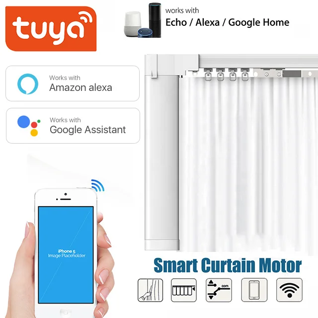 Tuya Wifi занавес мотор smart app/пульт дистанционного управления vioce управление через