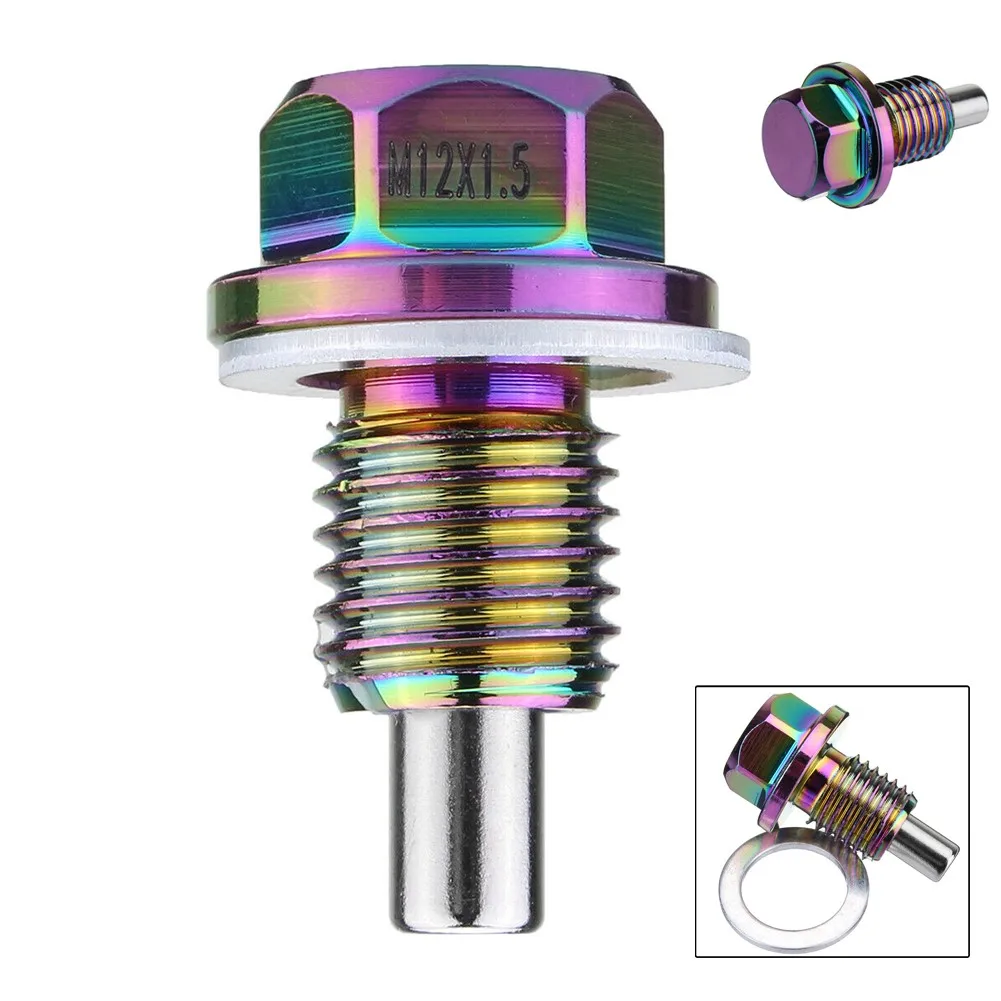 M12 X 1.5mm Magnetic Engine Oil Pan Drain Sump Filter Adsorb Plug Bolt Screw Dazzle Aluminum Alloy Accessories Oil Drain Plug
M12 X 1.5mm Magnetic Engine Oil Pan Drain Sump Filter Adsorb Plug Bolt Screw Dazzle Aluminum Alloy Accessories Oil Drain Plug