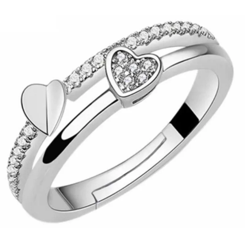 NEHZY 925 Sterling Silver New Woman CubicZirconia SilverRing Opening The Adjustable Ring Asymmetrical Heart-Shaped Jewelry
NEHZY 925 Sterling Silver New Woman CubicZirconia SilverRing Opening The Adjustable Ring Asymmetrical Heart-Shaped Jewelry
