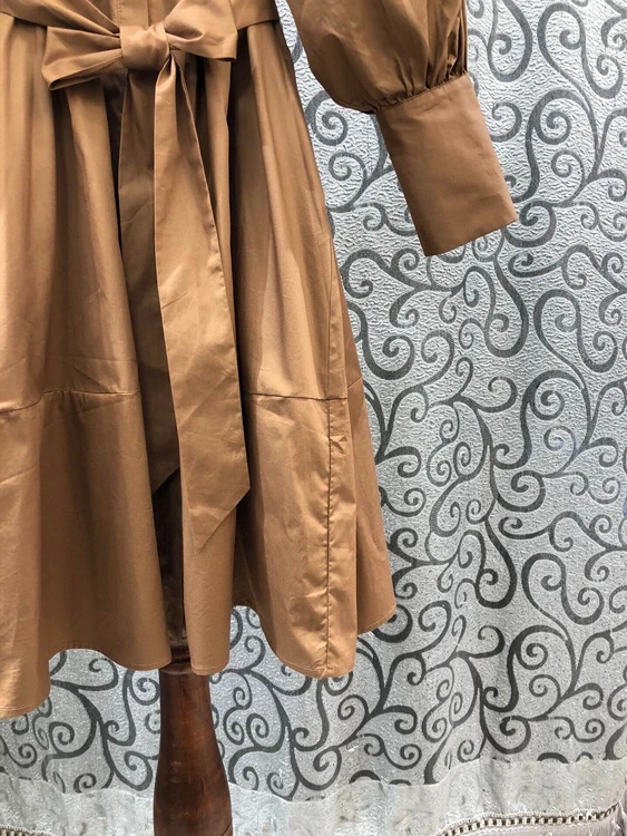 Shirt Dress 100%Cotton 2021 Spring Fashion Style Women Embroidery Turn-down Collar Belted Long Sleeve Coffee Dark Blue Dress 
Shirt Dress 100%Cotton 2021 Spring Fashion Style Women Embroidery Turn-down Collar Belted Long Sleeve Coffee Dark Blue Dress