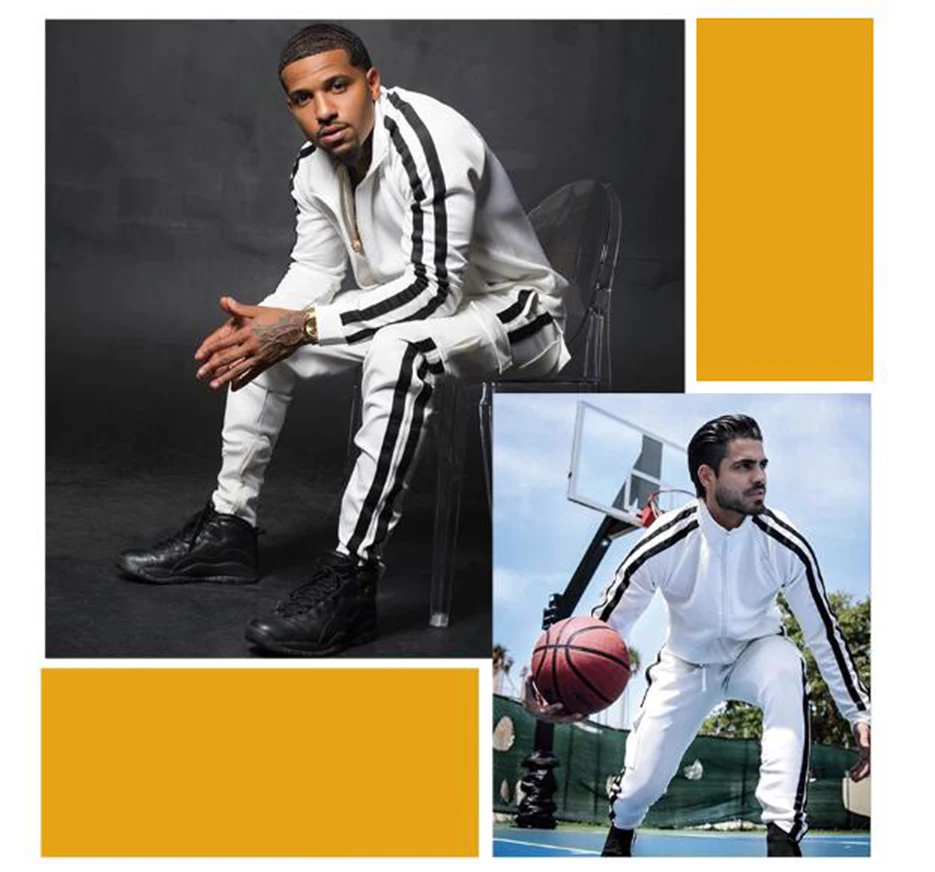New Mens Tracksuits 2021 Men Sets Sweatshirt+sweatpants Tracksuit Zipper Stand Collar Sports Suit Jogging Fitness Men Clothing
New Mens Tracksuits 2021 Men Sets Sweatshirt+sweatpants Tracksuit Zipper Stand Collar Sports Suit Jogging Fitness Men Clothing