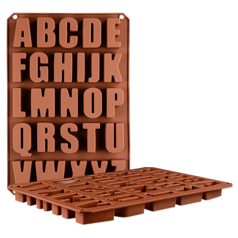 24 English Alphabet Silicone Cake Mold Food Grade Non-stick Chocolate Fudge Mold Baking Cake Decorating Tools
24 English Alphabet Silicone Cake Mold Food Grade Non-stick Chocolate Fudge Mold Baking Cake Decorating Tools