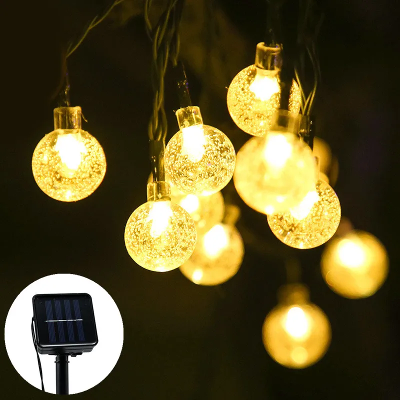 NEW 20/30/50 LED Crystal Ball LED Solar Lamp Power LED String Fairy Lights Solar Garlands Garden Christmas Decor for Outdoor 
NEW 20/30/50 LED Crystal Ball LED Solar Lamp Power LED String Fairy Lights Solar Garlands Garden Christmas Decor for Outdoor
