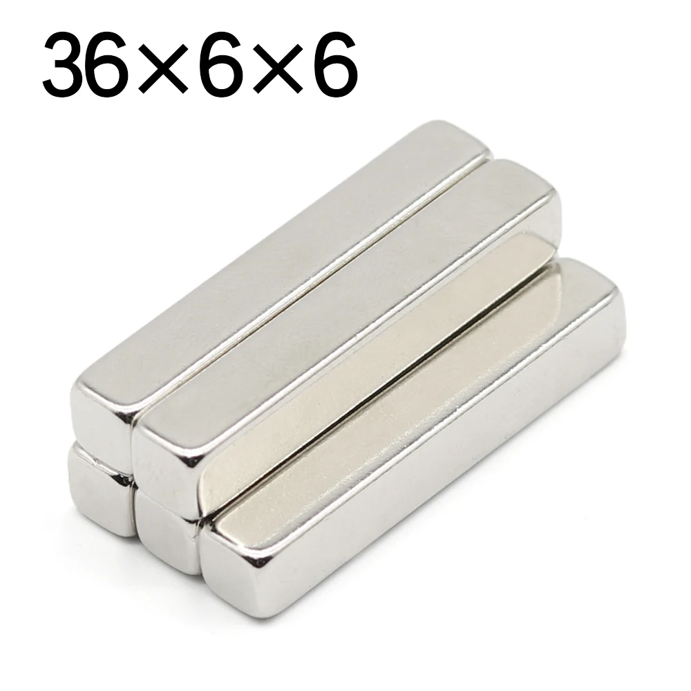 2/5/10/20 Pcs 36x6x6 Block NdFeB Neodymium Magnet N35 Super Powerful imanes Permanent Magnetic
2/5/10/20 Pcs 36x6x6 Block NdFeB Neodymium Magnet N35 Super Powerful imanes Permanent Magnetic
