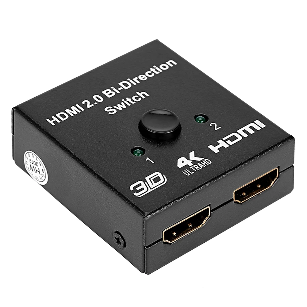 HDMI 2 Input to 1 Output Switch HDMI Splitter Two-way HDMI Switcher Support 4KHDMI
HDMI 2 Input to 1 Output Switch HDMI Splitter Two-way HDMI Switcher Support 4KHDMI